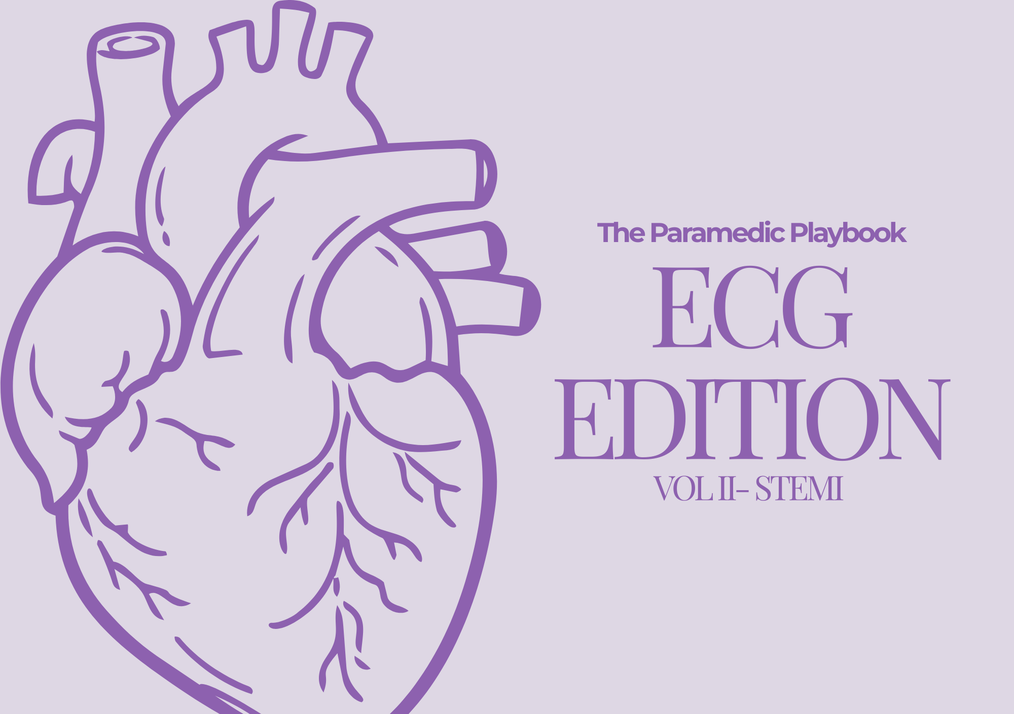 ECG STEMI Flashcard set x10 rhythms