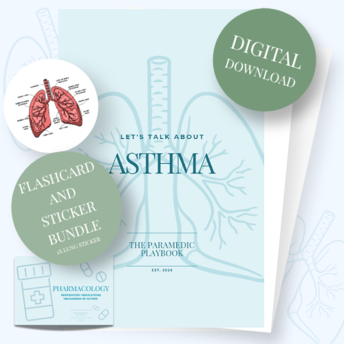 ASTHMA EBOOK BUNDLE (FLASHCARDS+STICKER) *flashcards preorder*