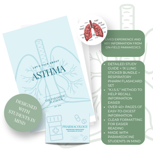 ASTHMA EBOOK BUNDLE (FLASHCARDS+STICKER) *flashcards preorder*