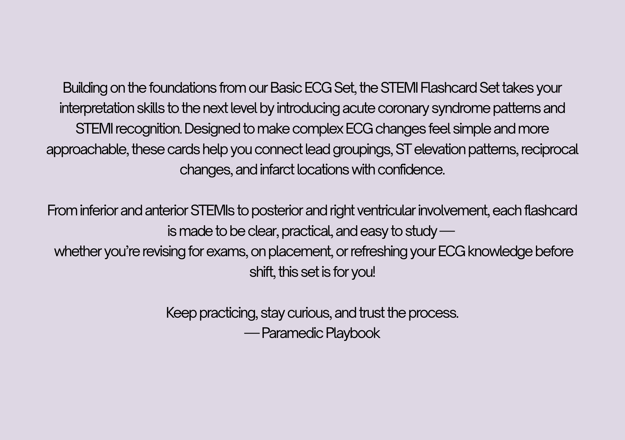 DIGITAL ECG STEMI FLASHCARDS