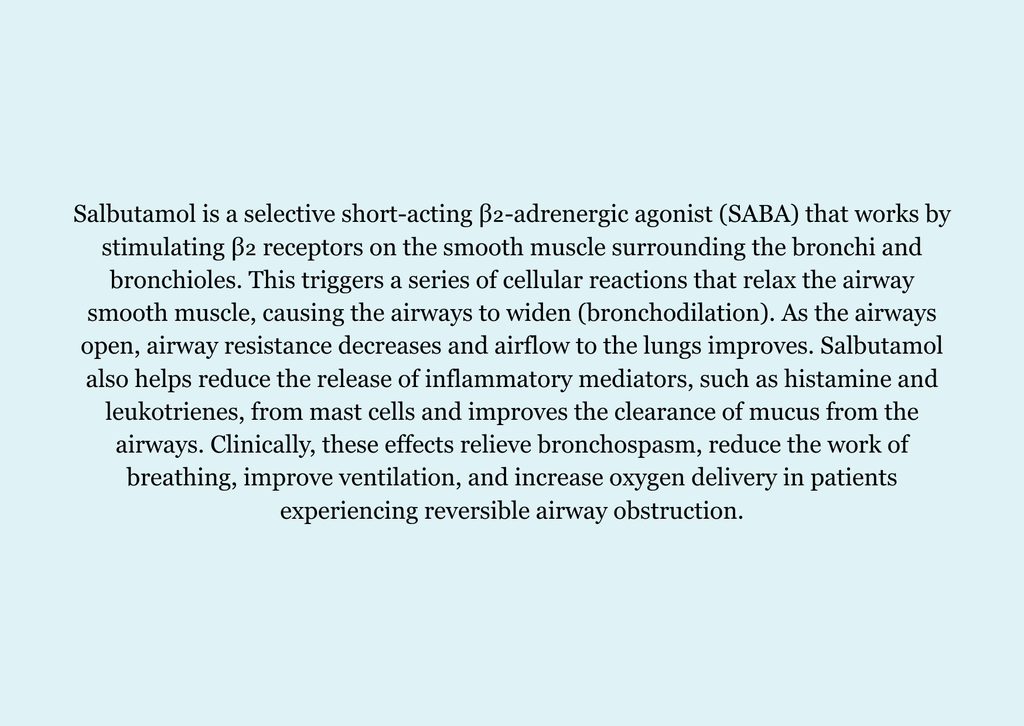 RESPIRATORY MEDICATION FLASHCARDS
